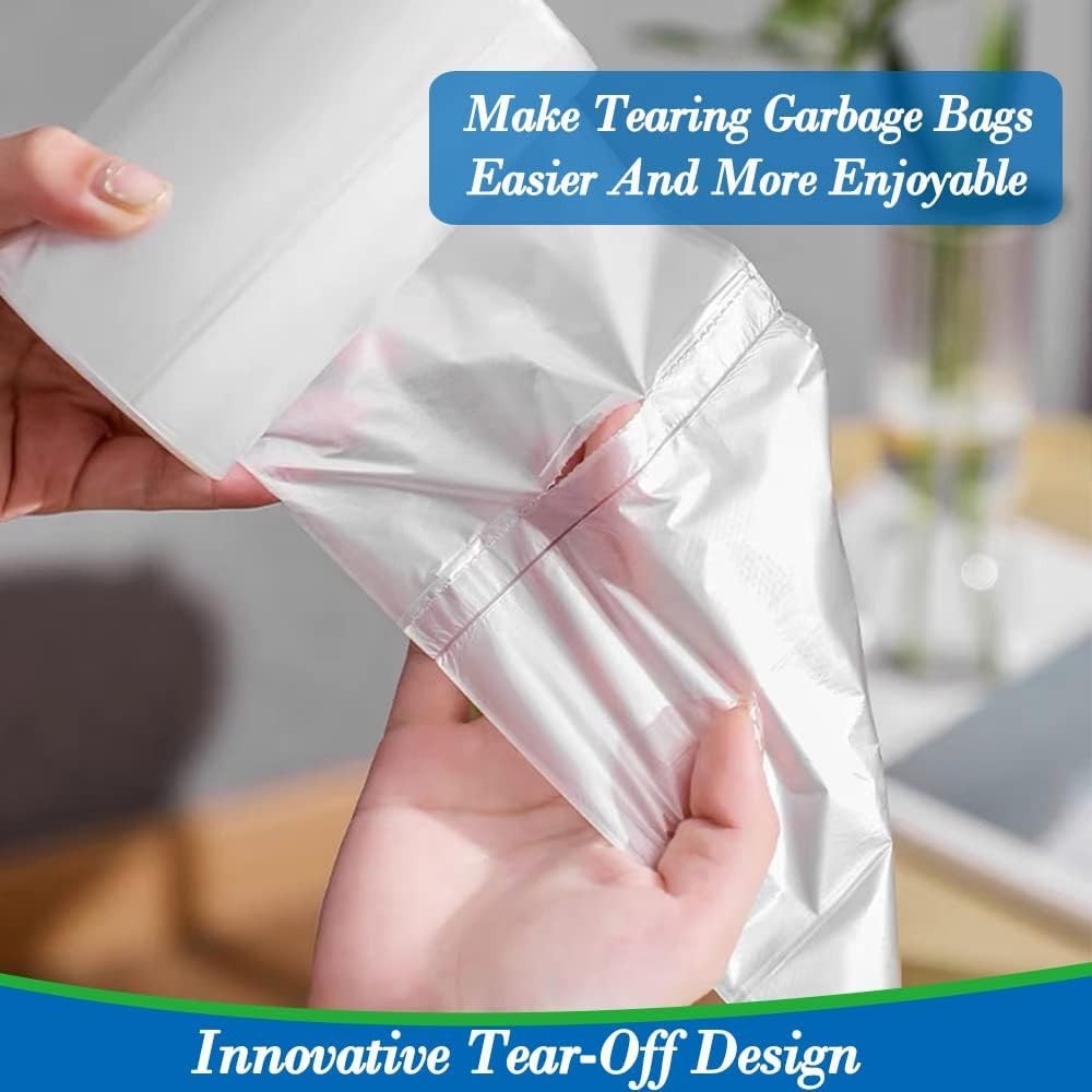 300 Count Extra Strong 1.2 Gal Trash Bags – Fresh Scented & Eco-Friendly
