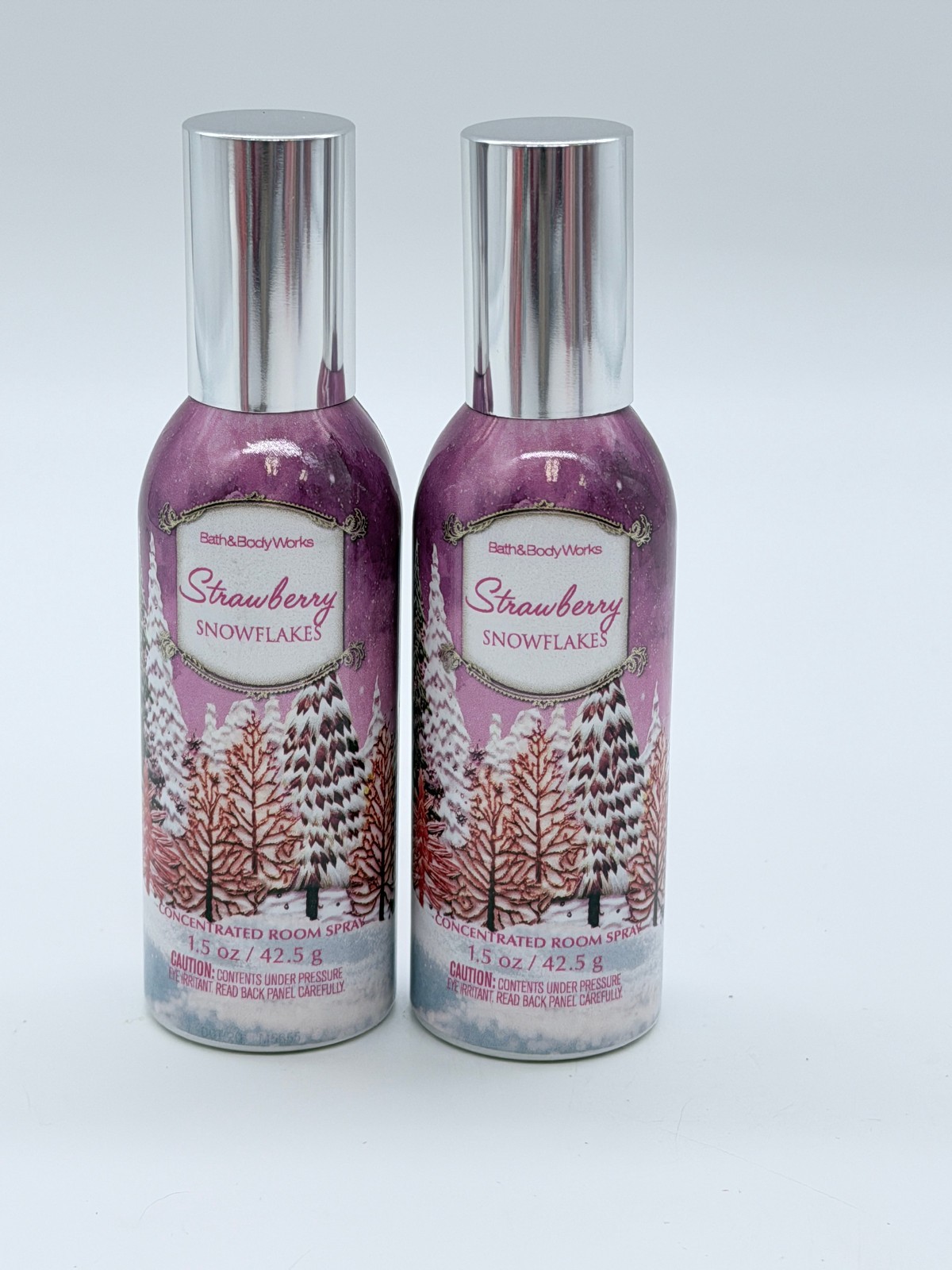 Bath & Body Works STRAWBERRY SNOWFLAKES Concentrated Room Spray – Set of 2