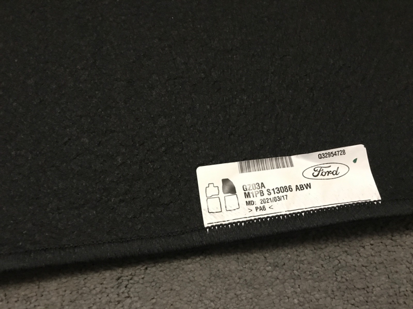 2022-2025 Ford Bronco Sport OEM Floor Mat Four Piece Set M1PB S130D00 AC3JA6