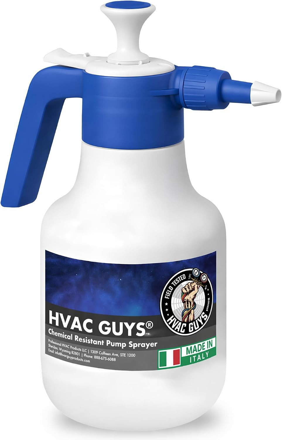 HVAC Coil Cleaner Pump Sprayer | 48 Oz Handheld with Adjustable Nozzle