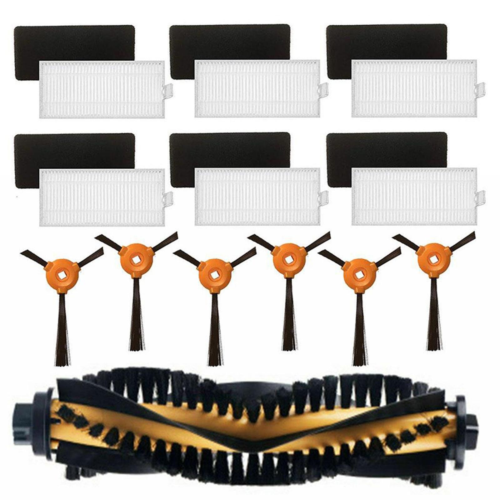 Side/Roll Brush+Filters for EcoVacs Deebot 500 Deebot 600 Deebot 601 Deebot 711