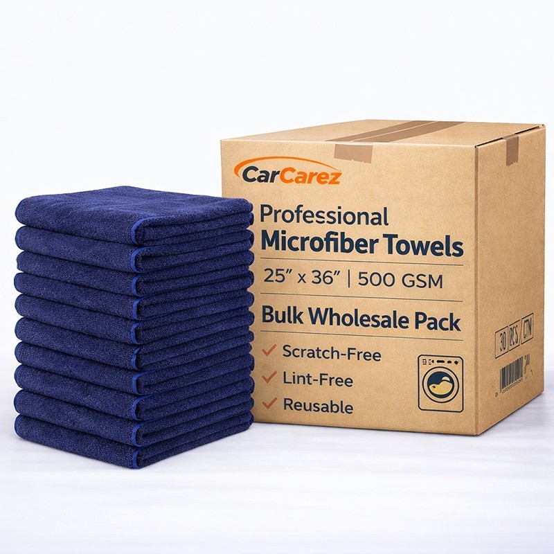 CarCarez 25×36 500GSM Microfiber Drying Towels Bulk 30 PCS CTN Wholesale