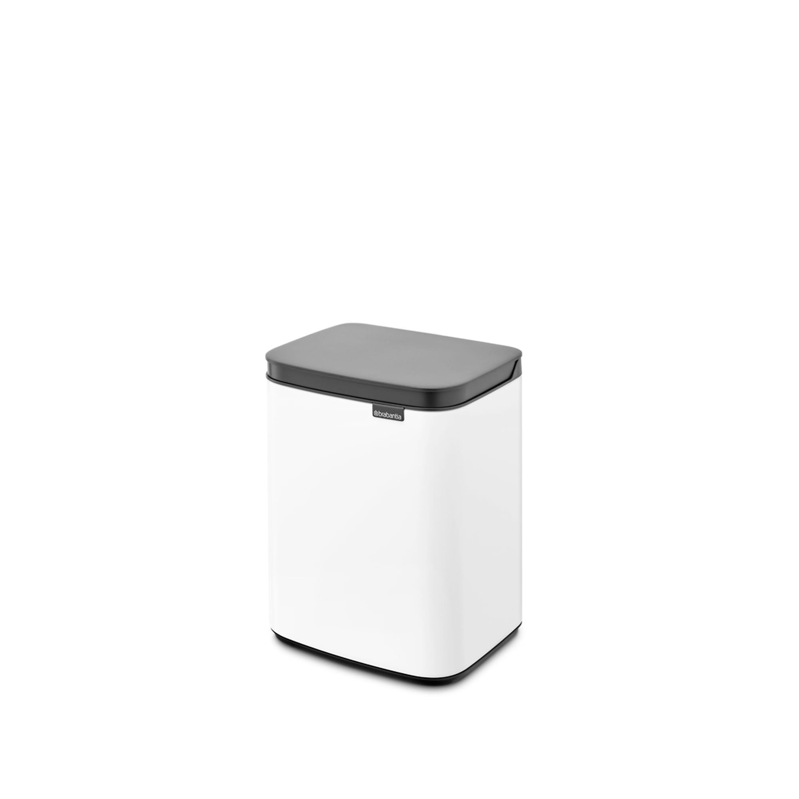 Brabantia Bo XS Lift Open Trash Can | 1.1 Gal / 4L | White | Wall-Mountable