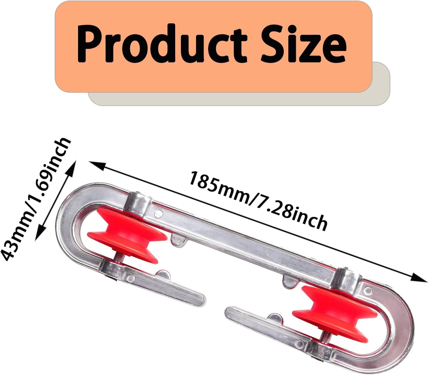 2 Pack Clothesline Spreader，Plastic Aluminum Clothesline Separator Spreader P…