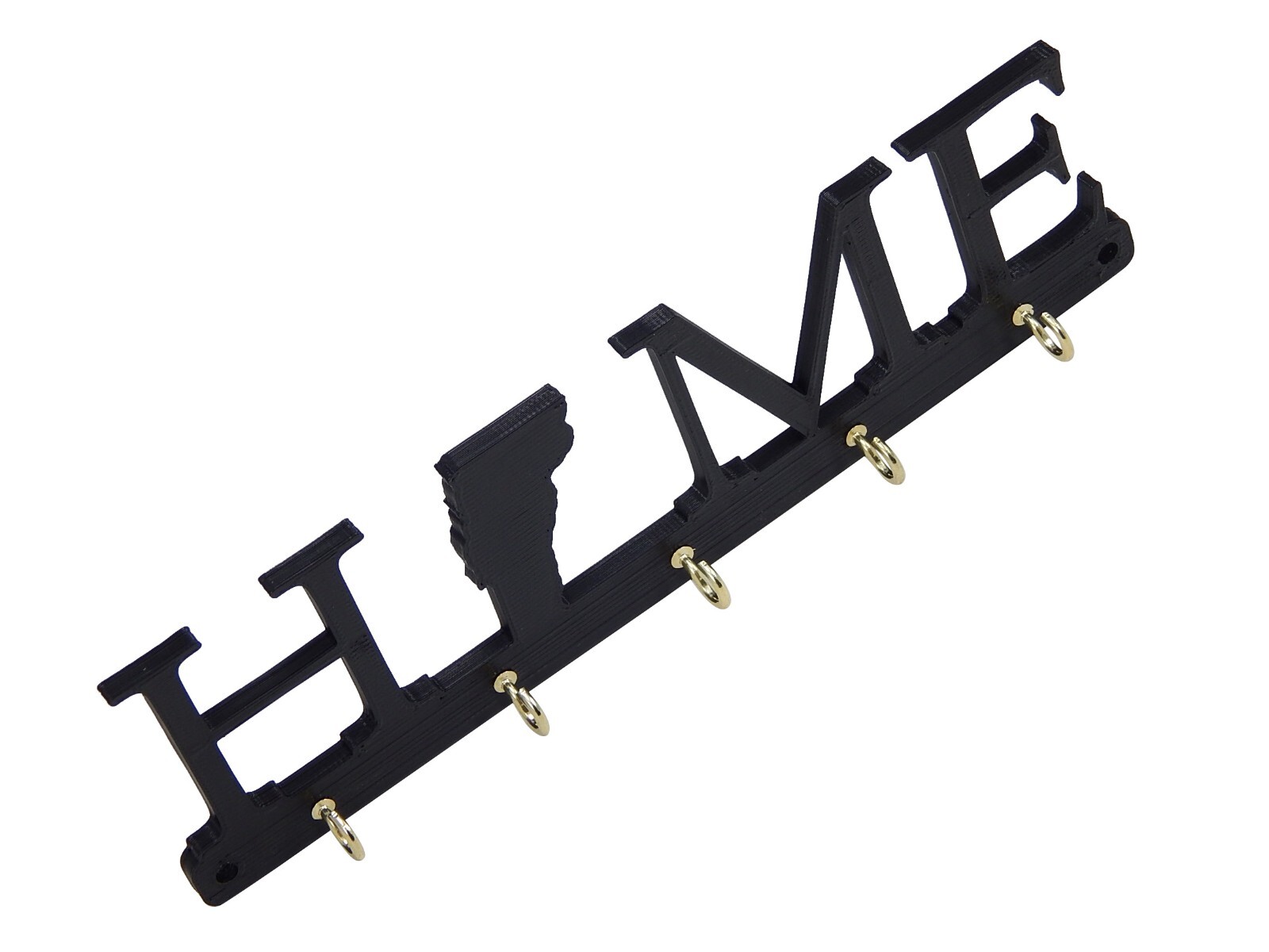 Vermont Home State Shape Key Holder Hanger Rack Hooks Housewarming Wall Gift