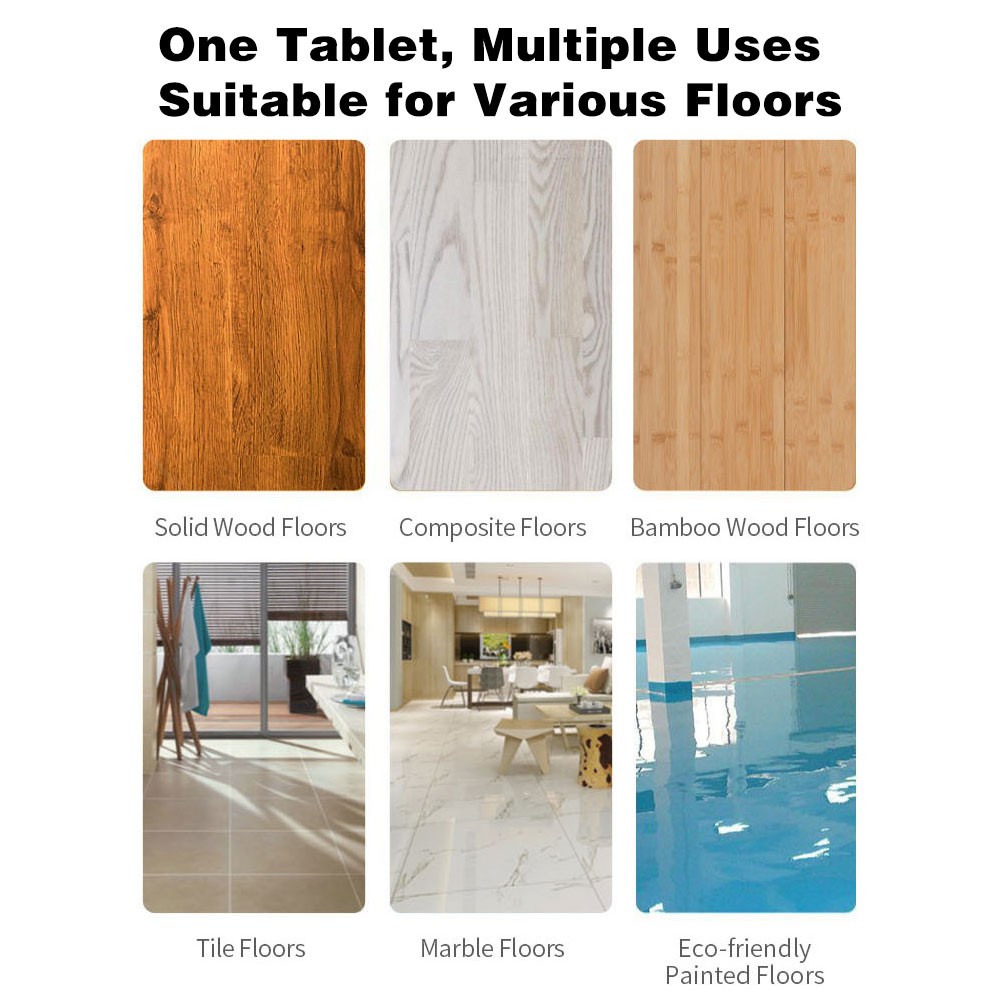 Multi-Effect Floor Cleaning Sheets,100pcs Water-Soluble Floor Cleaning Sheets