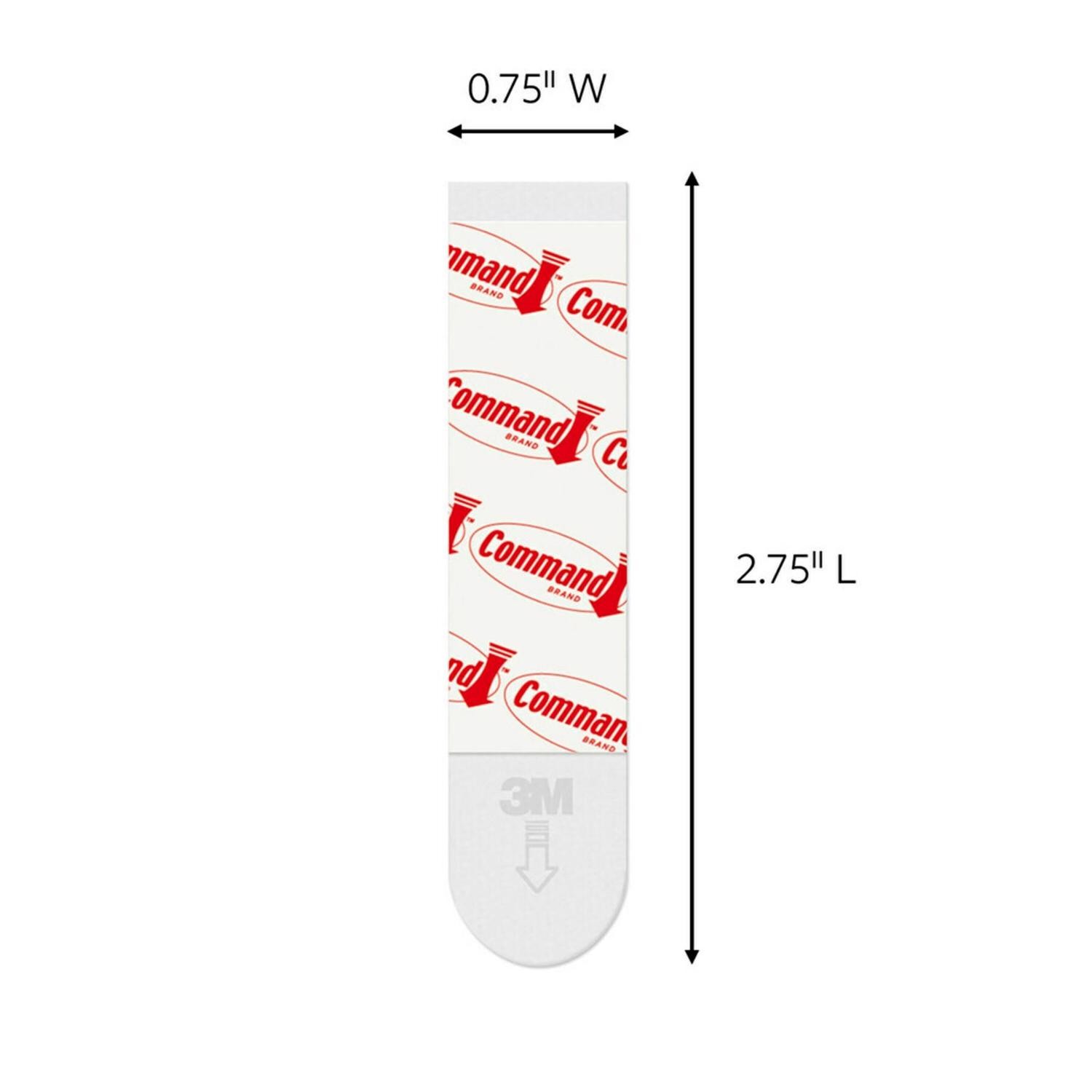 3M Command Medium Foam Refill Strips 2.75 in. L 12 pk