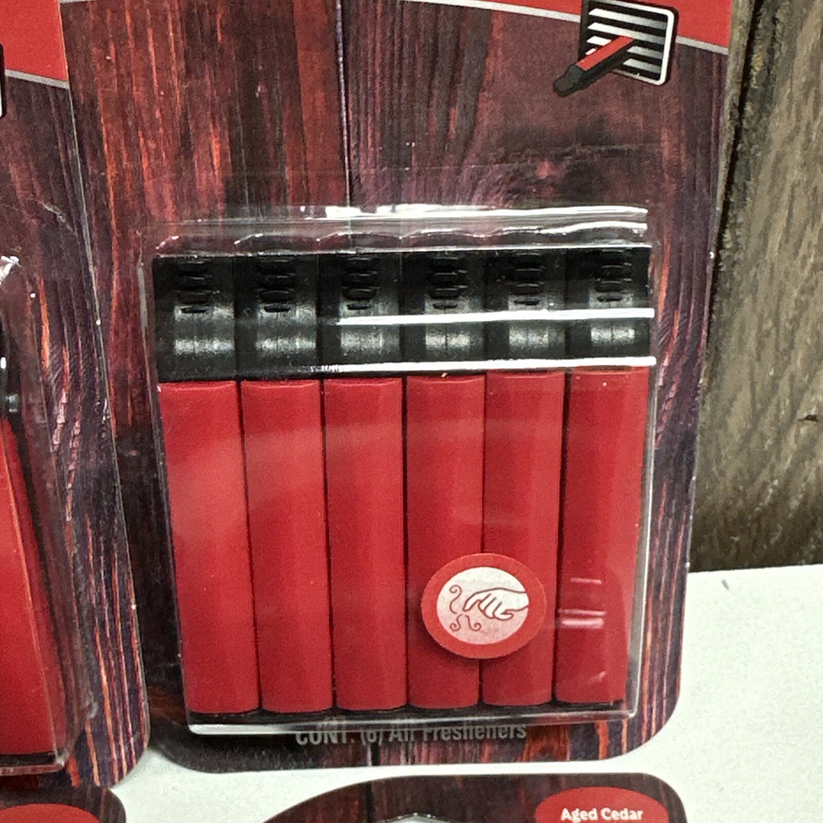 4 PACKS Refresh Your Car! AGED CEDAR-Car Air Freshener Vent Sticks 6-count