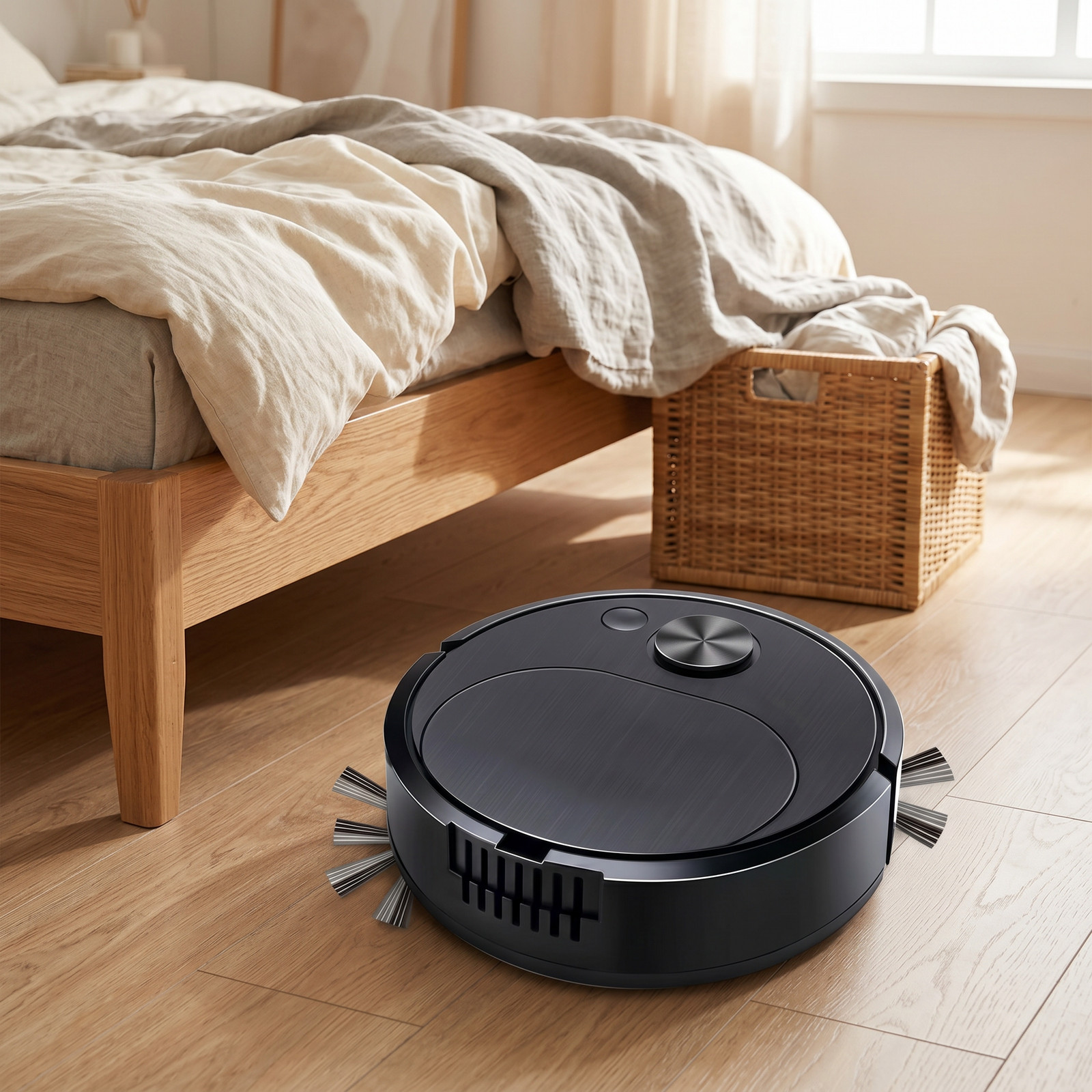 Robot Vacuum Automatic Vacuum Cleaner Low Noise Rechargeable 3 In 1 Intelligent
