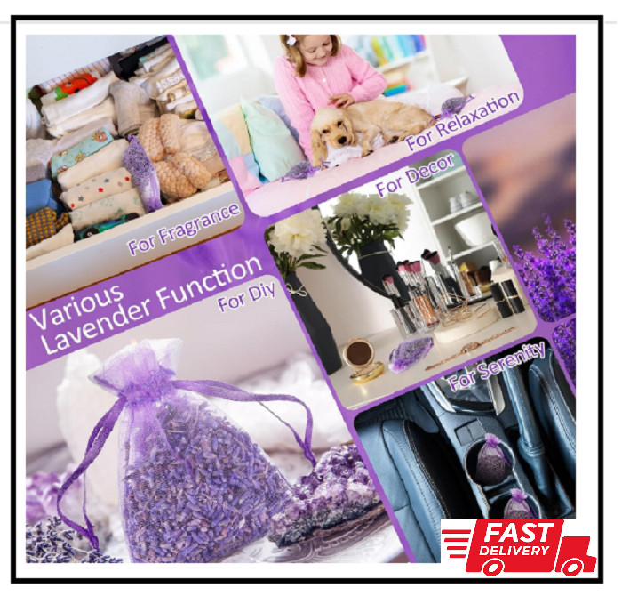 30 Pack Lavender Sachets Bags Bulk for Drawers and Closets Home Fragrance Sachet