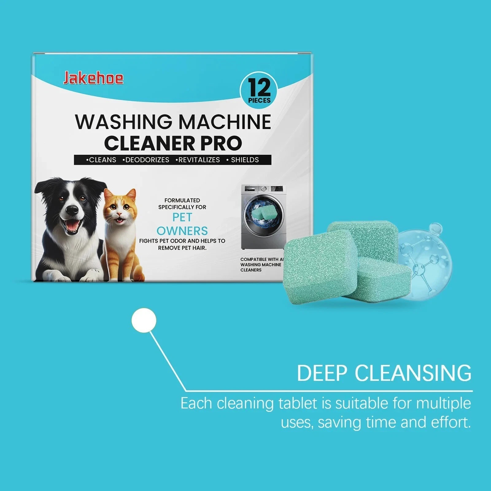 Uproot Clean Washing Machine Cleaner Tablets – 12 Pack