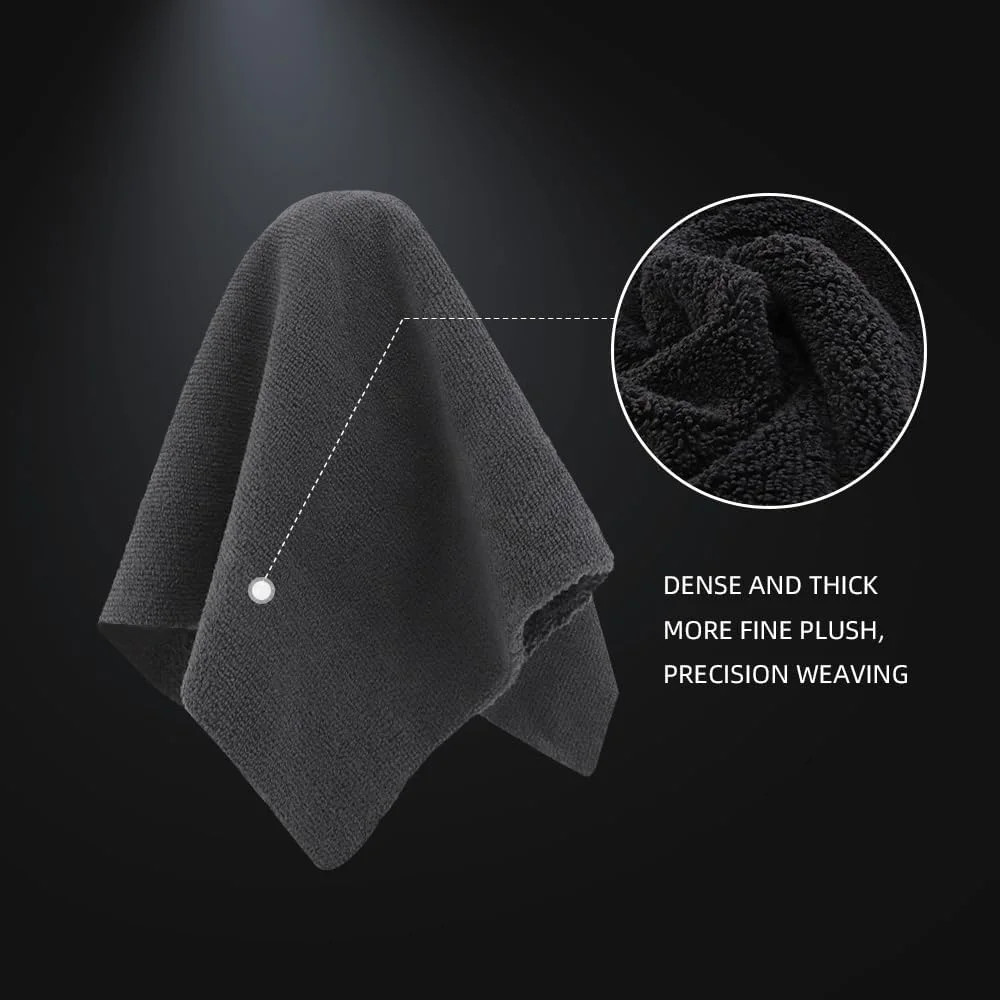 Microfiber Cleaning Towel, Microfiber Cleaning Cloth for Car Washing, 12 Pa
