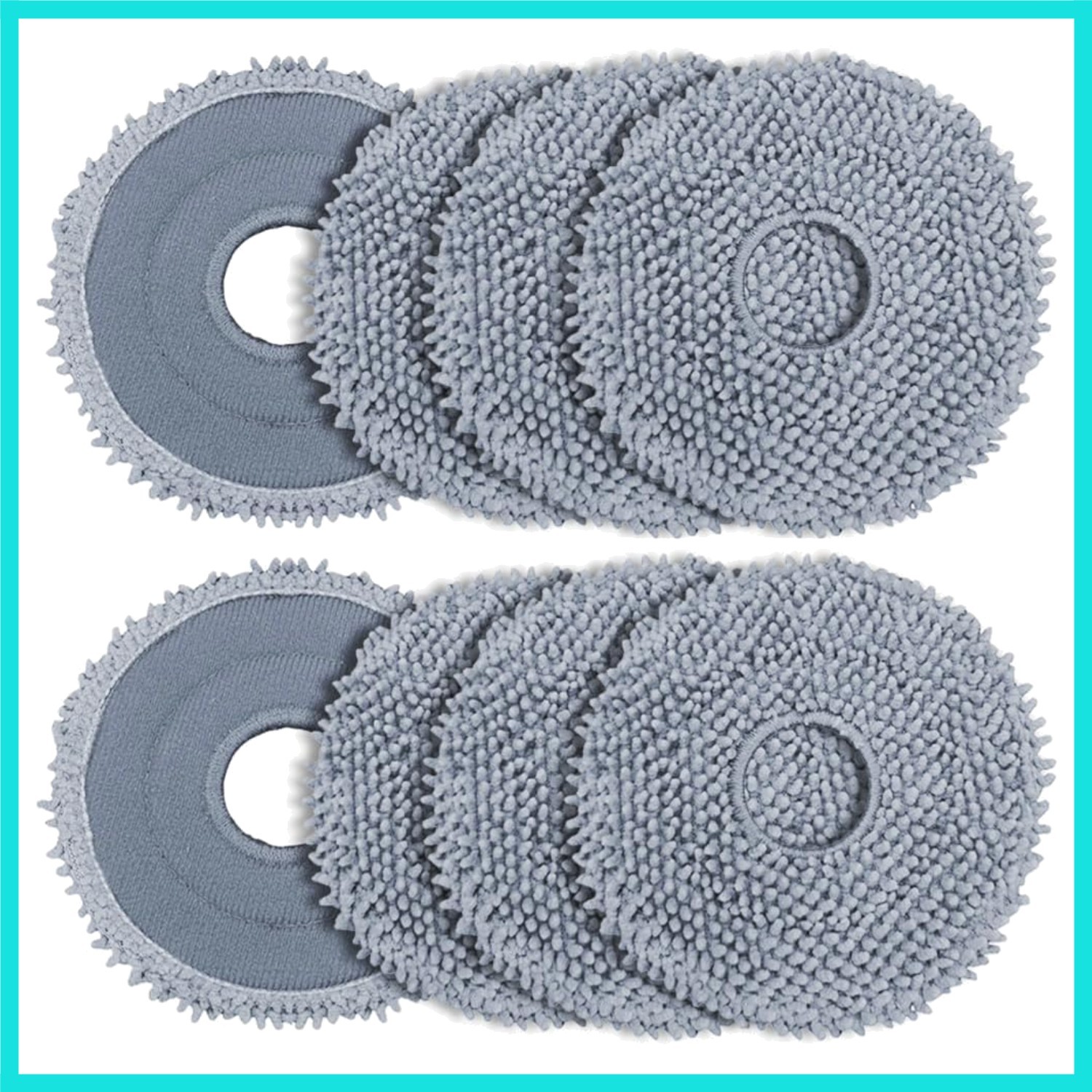8 Pack Mop Pads for Roborock QV 35A/Qrevo S/Q Revo/Qrevo Pro/Qrevo Plus/Qrevo…