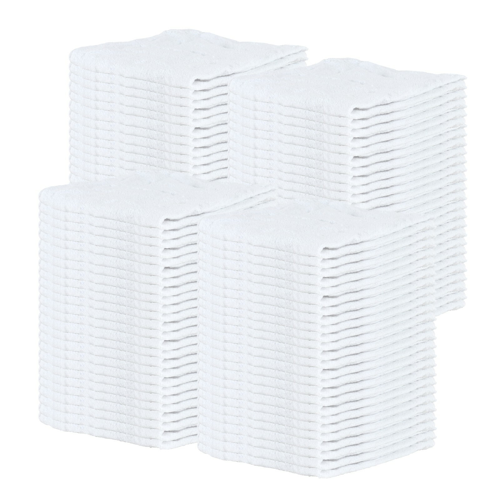 Bulk Lot of 100 White Shop Towels 12″ x 14″ Cleaning Rags Homes Cars Reusable