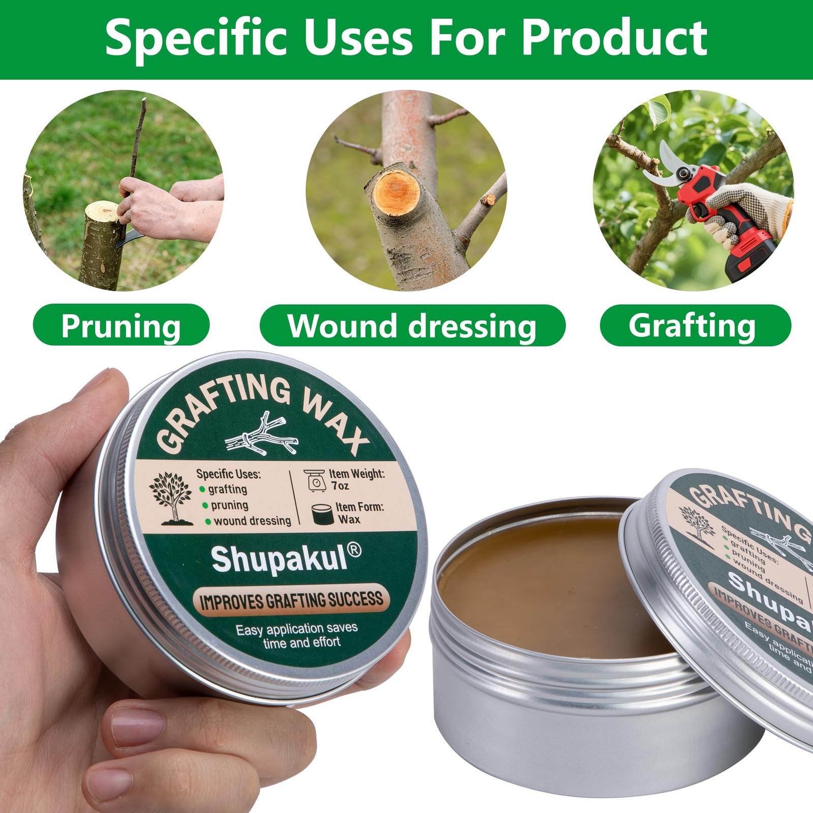 Tree Grafting Wax Set, Tree Wound Pruning Sealer with Sealing Tape, Grafting …
