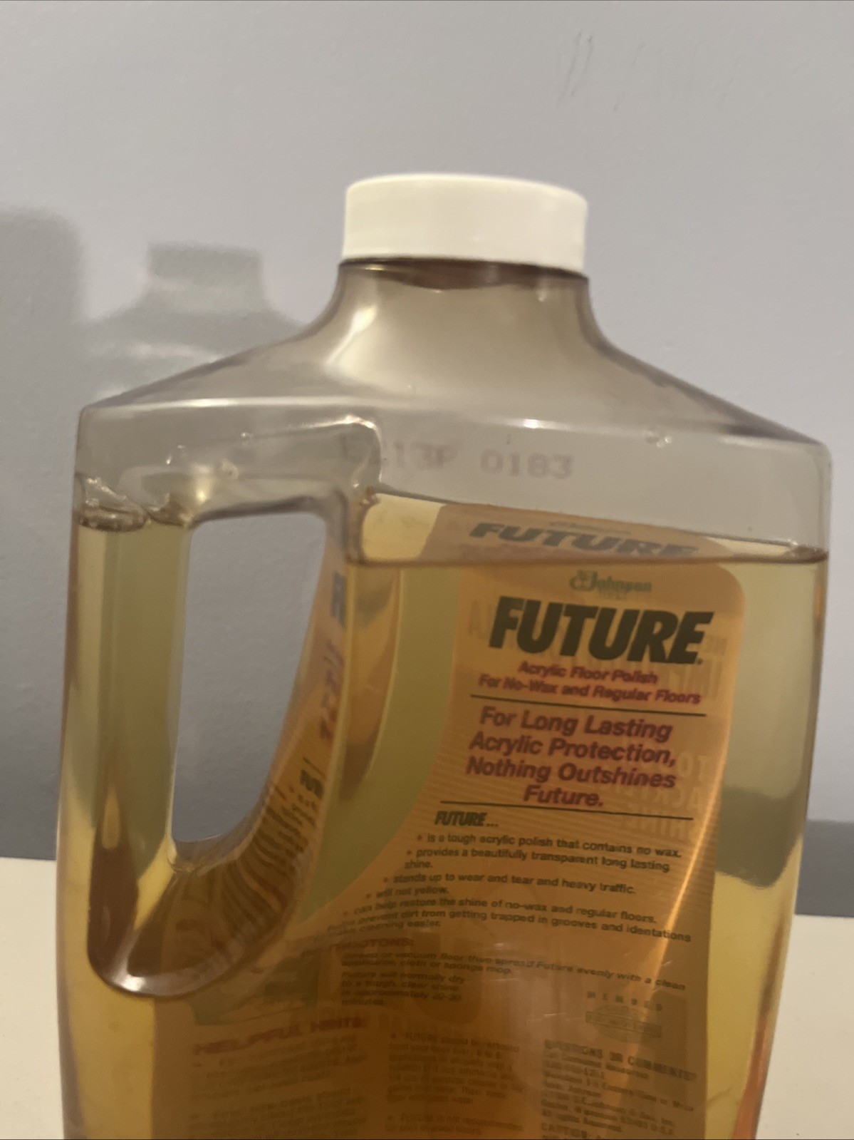 Vintage Future No Wax Floor Shine Johnson 90% Full Floor Cleaner