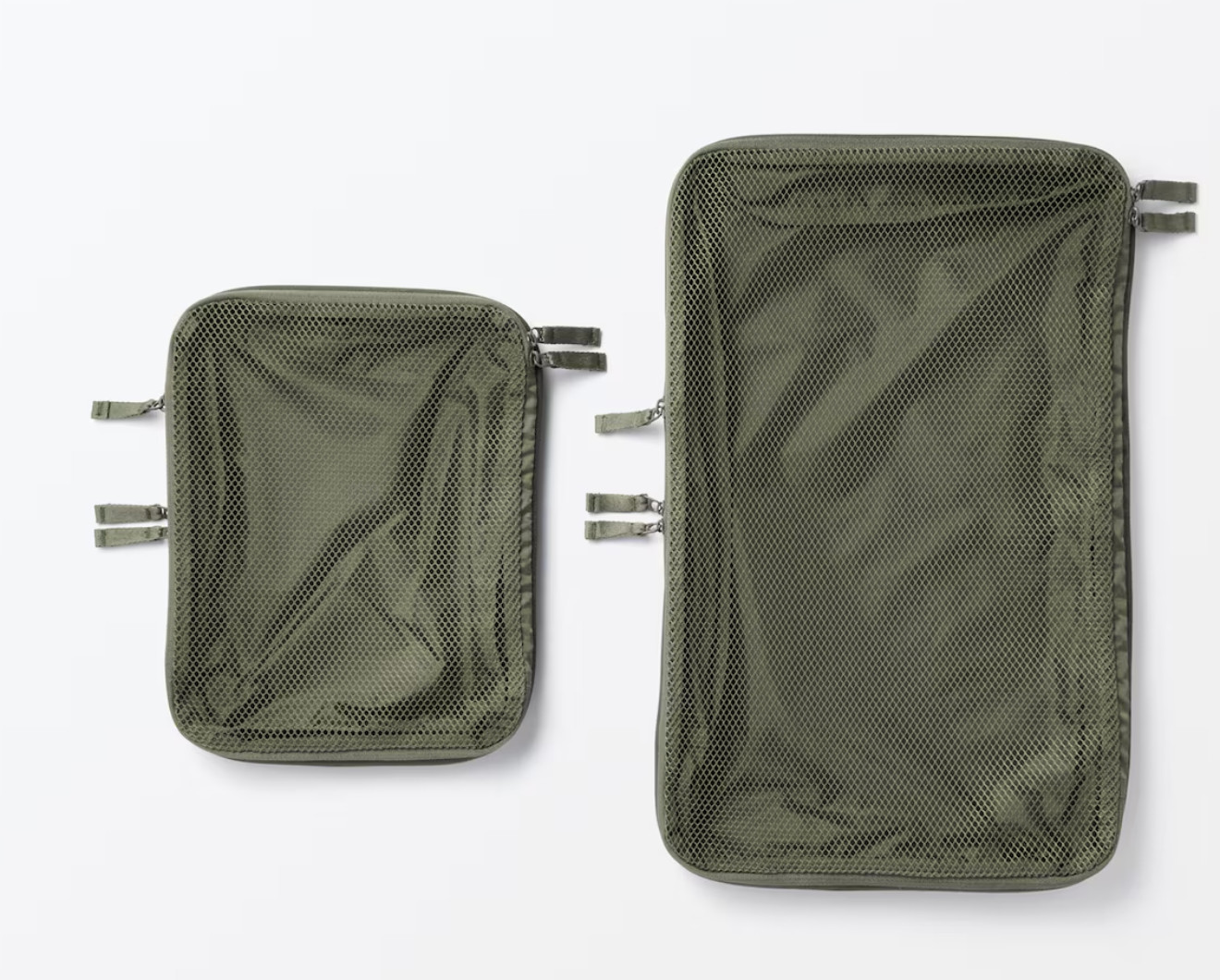 Muji Polyester Sorting case Compressed type 26 x 20 x 10 cm Khaki