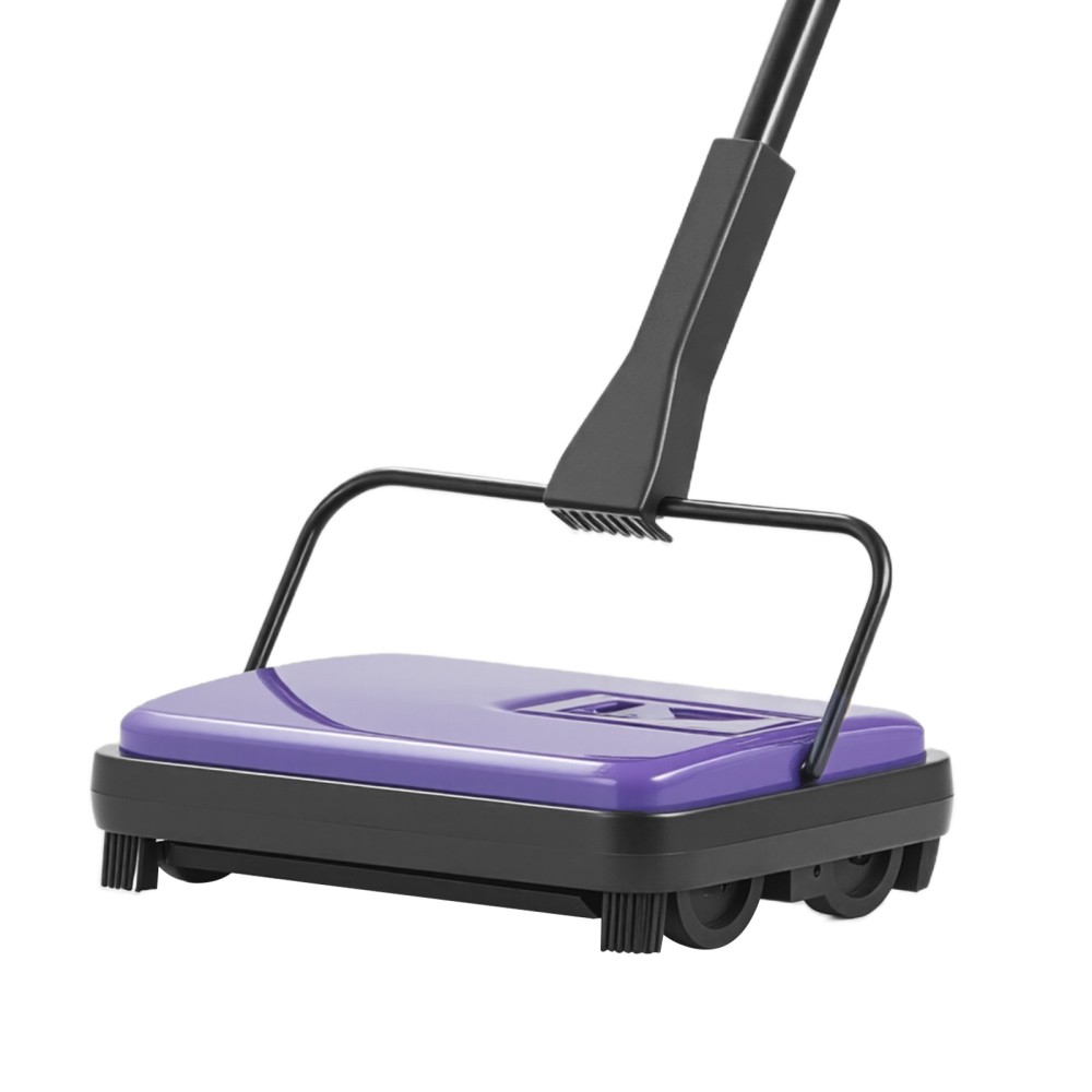Manual Carpet Sweeper, 300 ml Easy‑Empty Dustbin