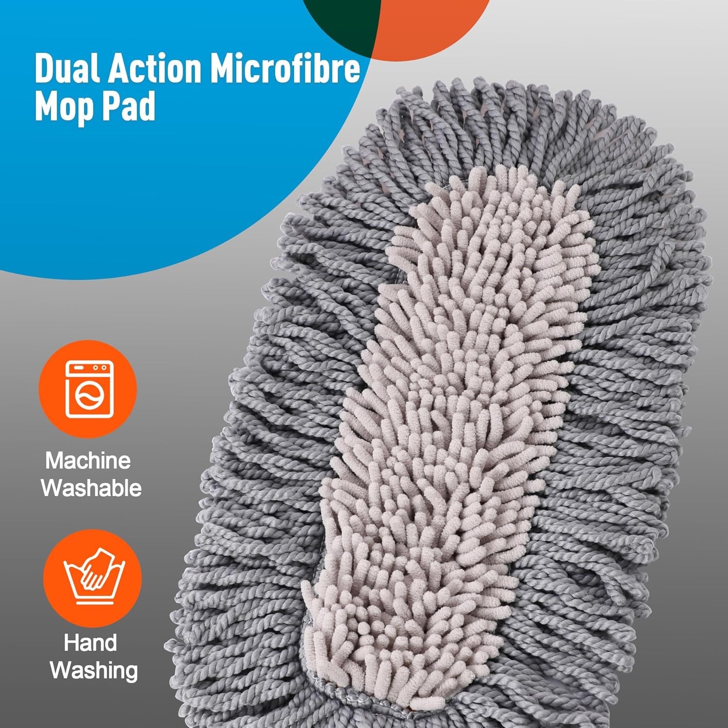 Microfiber Dust Mop for Hardwood Floor Cleaning, Dry and Wet Baseboard
