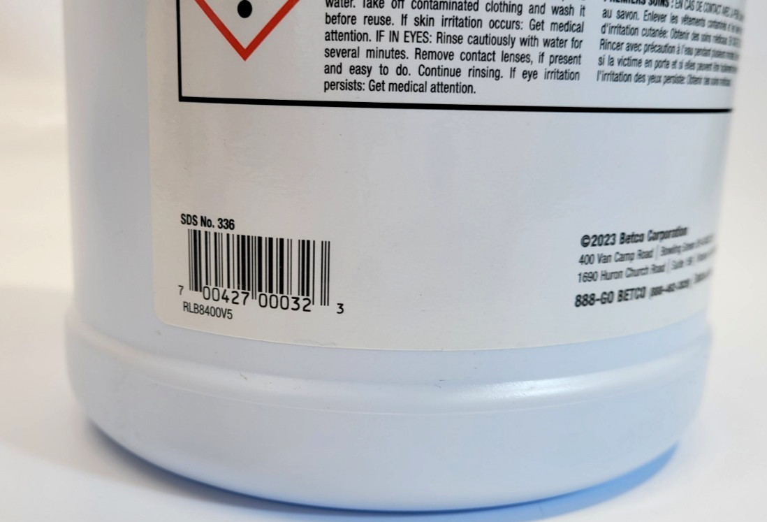 Betco Green Earth Peroxide Cleaner Fresh Mint Scent 1 US Gal/ 3.78 Liter 3360400