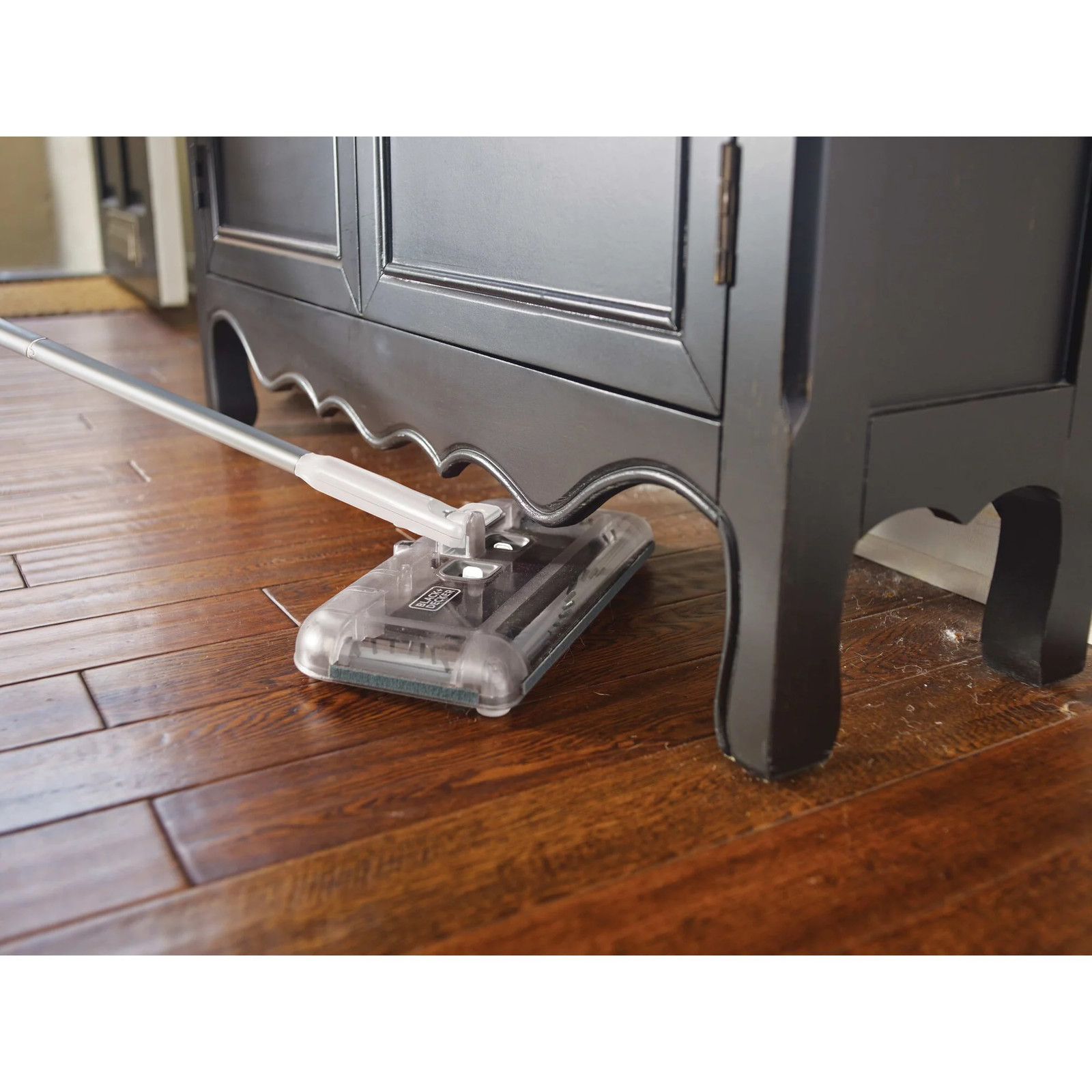 BLACK+DECKER 50 Minute Powered Floor Sweeper – Powder White – HFS115J10