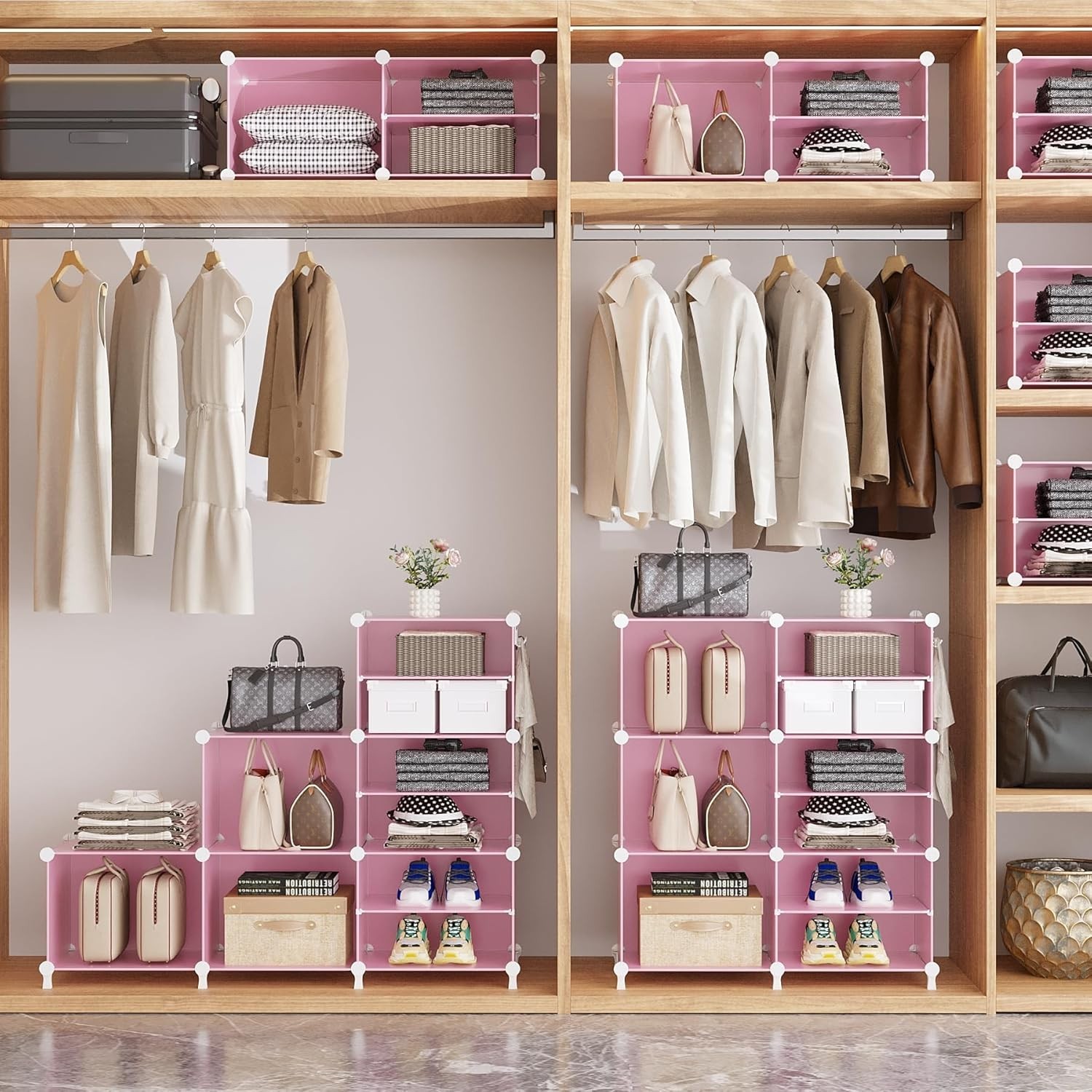 Modular 8-Cube Storage Organizer | Stackable & Lightweight for Modern Living