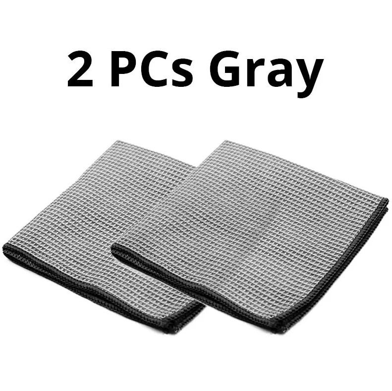 2pcs Microfiber Waffle Car Towels 40x40cm Absorbent Cleaning