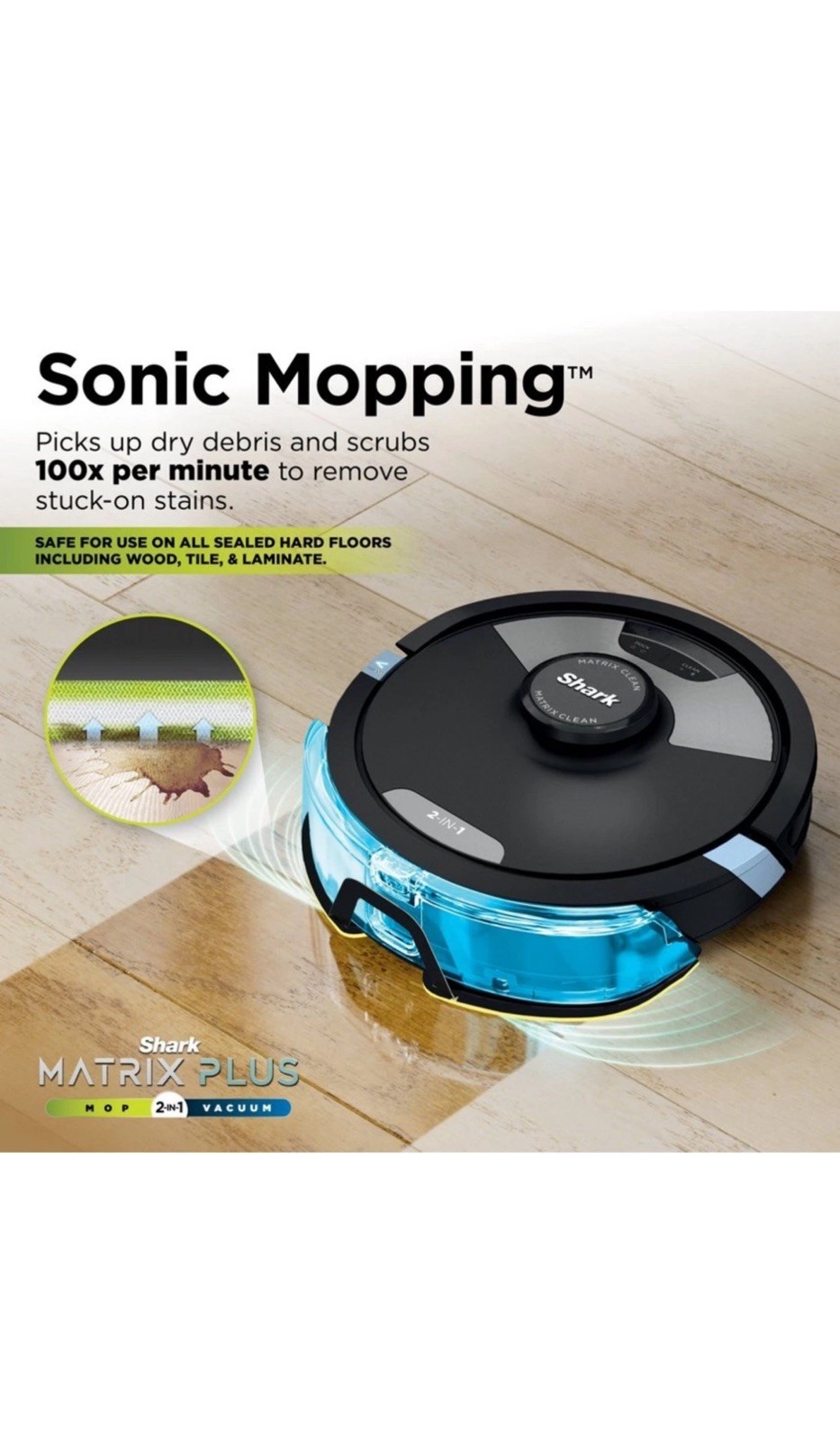 Shark AI Ultra RV2610WA 2-in-1 Robot Vacuum & Mop with XL 🆕HEPA-BOX BROKEN ⚠️