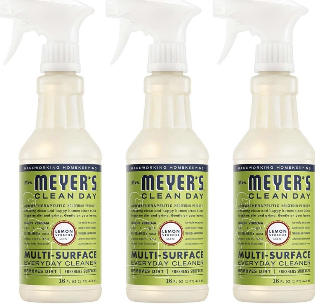 Mrs. Meyer’s Clean Day Multi-Surface Cleaner Spray Lemon Verbena 16 fl oz 3 Pack