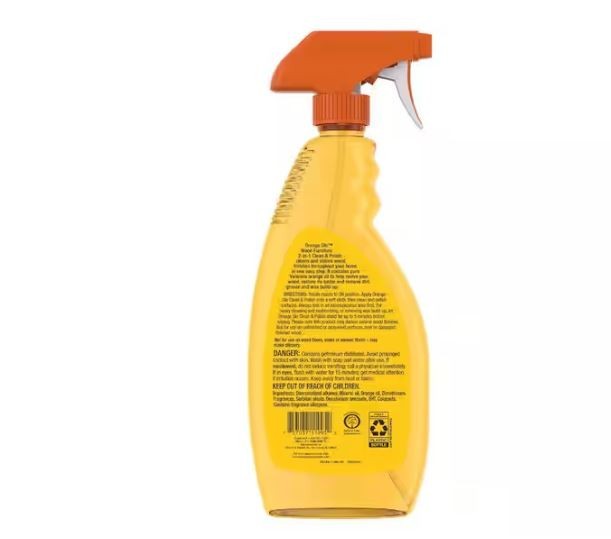 2 PACK Orange Glo Wood Furniture 2-in-1 Clean and Polish Spray, 16 oz.