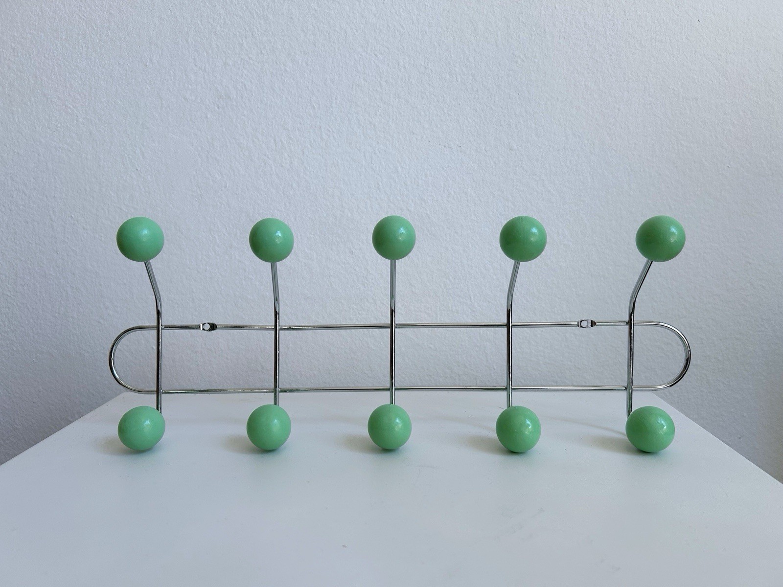 Mid Century Modern Metal Coat Rack Wall Hooks Entryway Organizer Minimalist