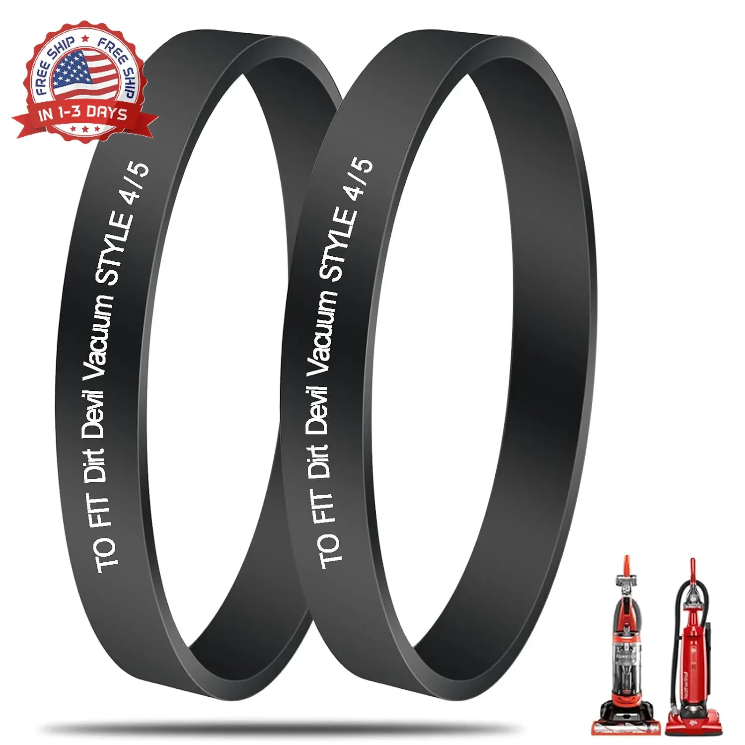 Vacuum Belt Replacement for Dirt Devil Style 4/5 Featherlite/Powerlite/Swivel Gl