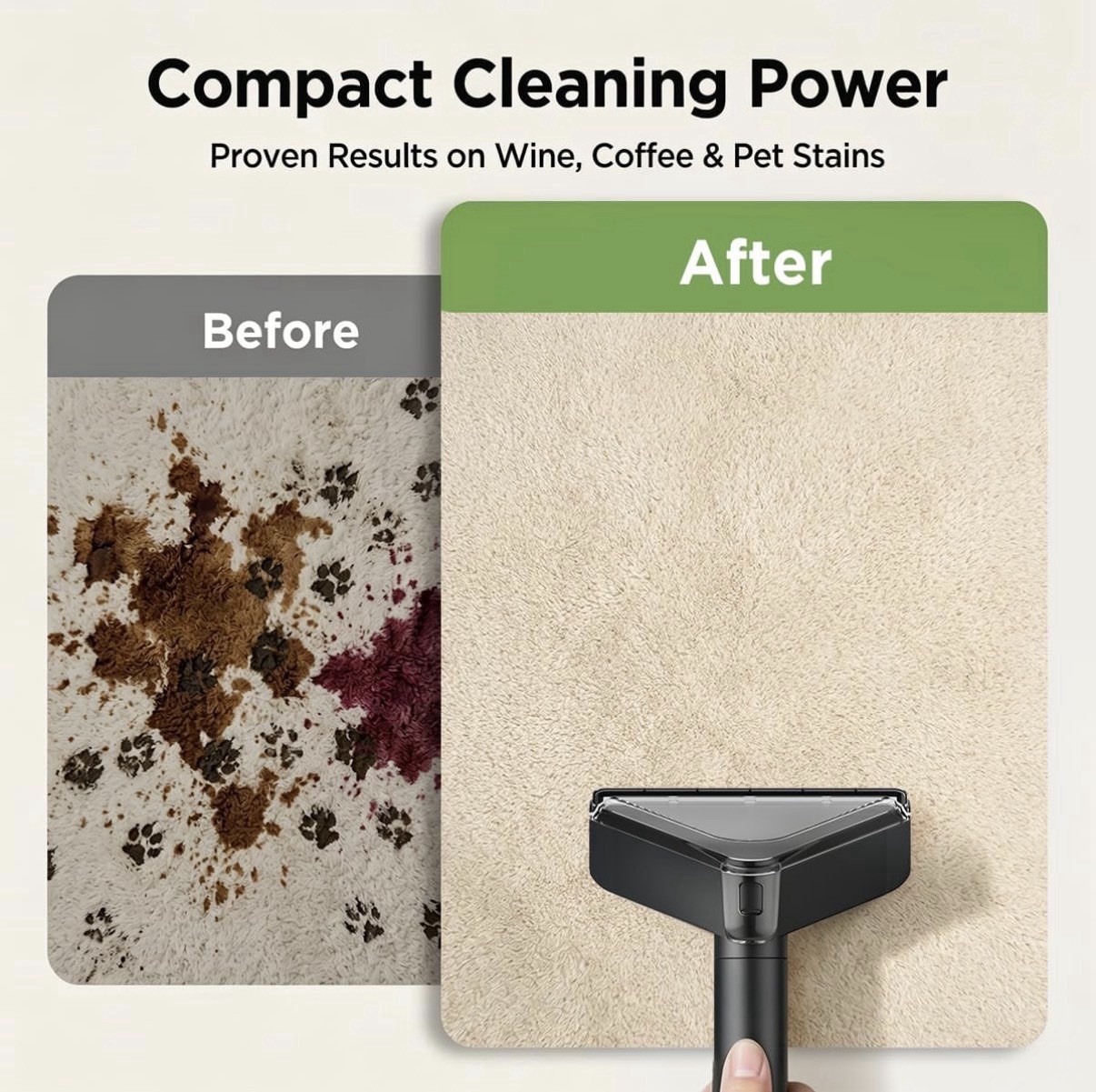 18Kpa Portable Carpet Cleaner Machine Cars Pets Spot Rug Couch 54 42 Oz Water