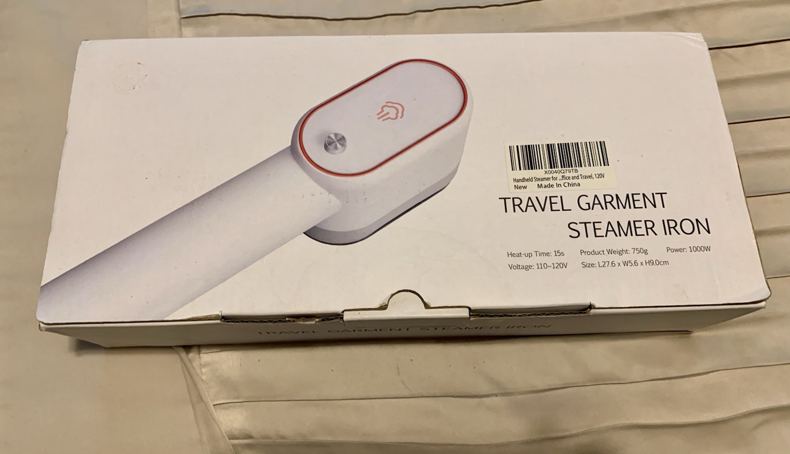 Travel Iron Garmet Steamer NEW Handheld Portable Electric 110-120V Case Vacation