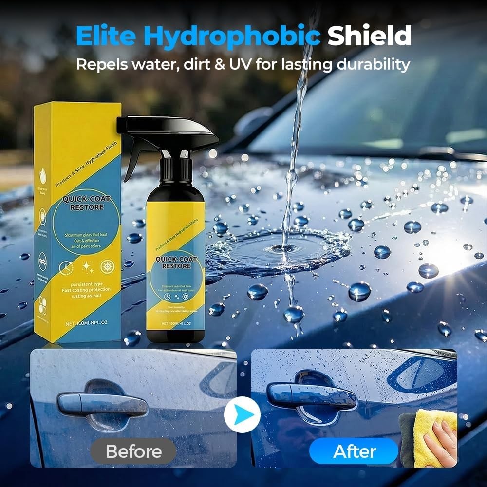 Nano Ceramic Coating Spray Car Paint Protection Quick Coat 9-in-1 Auto Shine