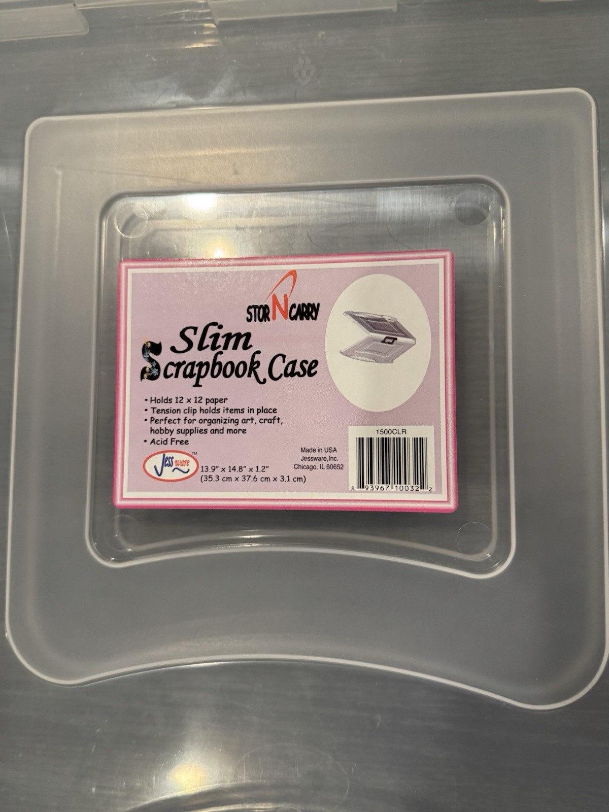 Lot of 3 Stor N Carry Slim Scrapbook Storage Cases 12×12 Acid Free Made In USA