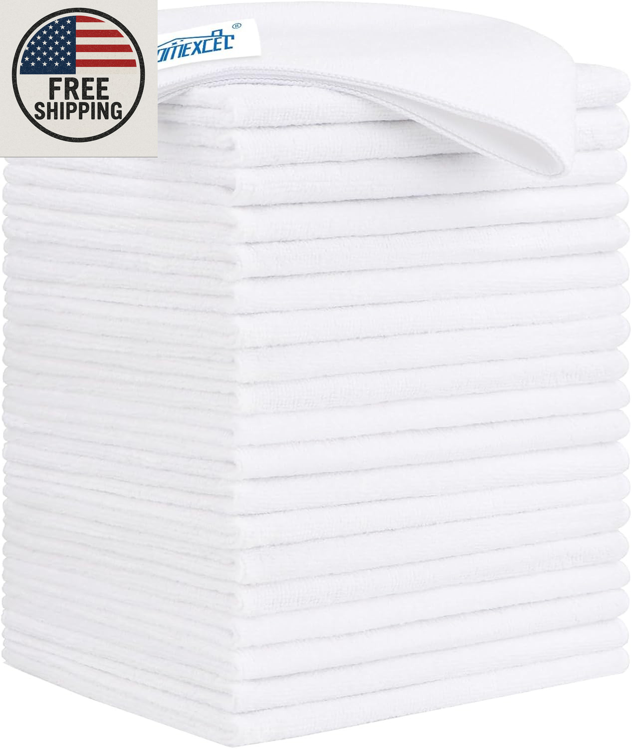 Microfiber Cleaning Cloth 12 Pack, 12.5 X 12.5 Inch Microfiber Towels for Cars,