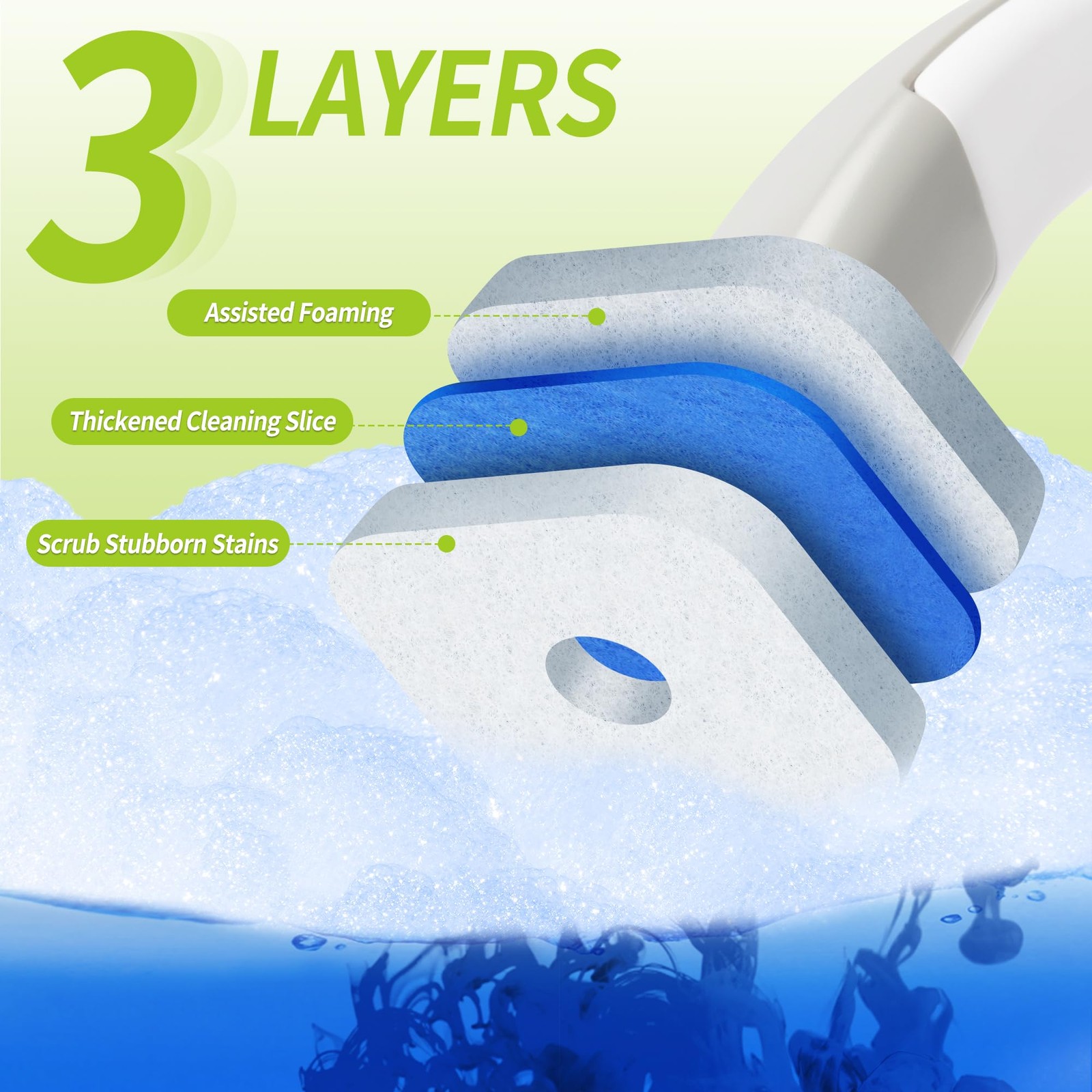 Toilet Bowl Cleaner Wand Refills Compatible with CLOROX, 21 Count Disposable …