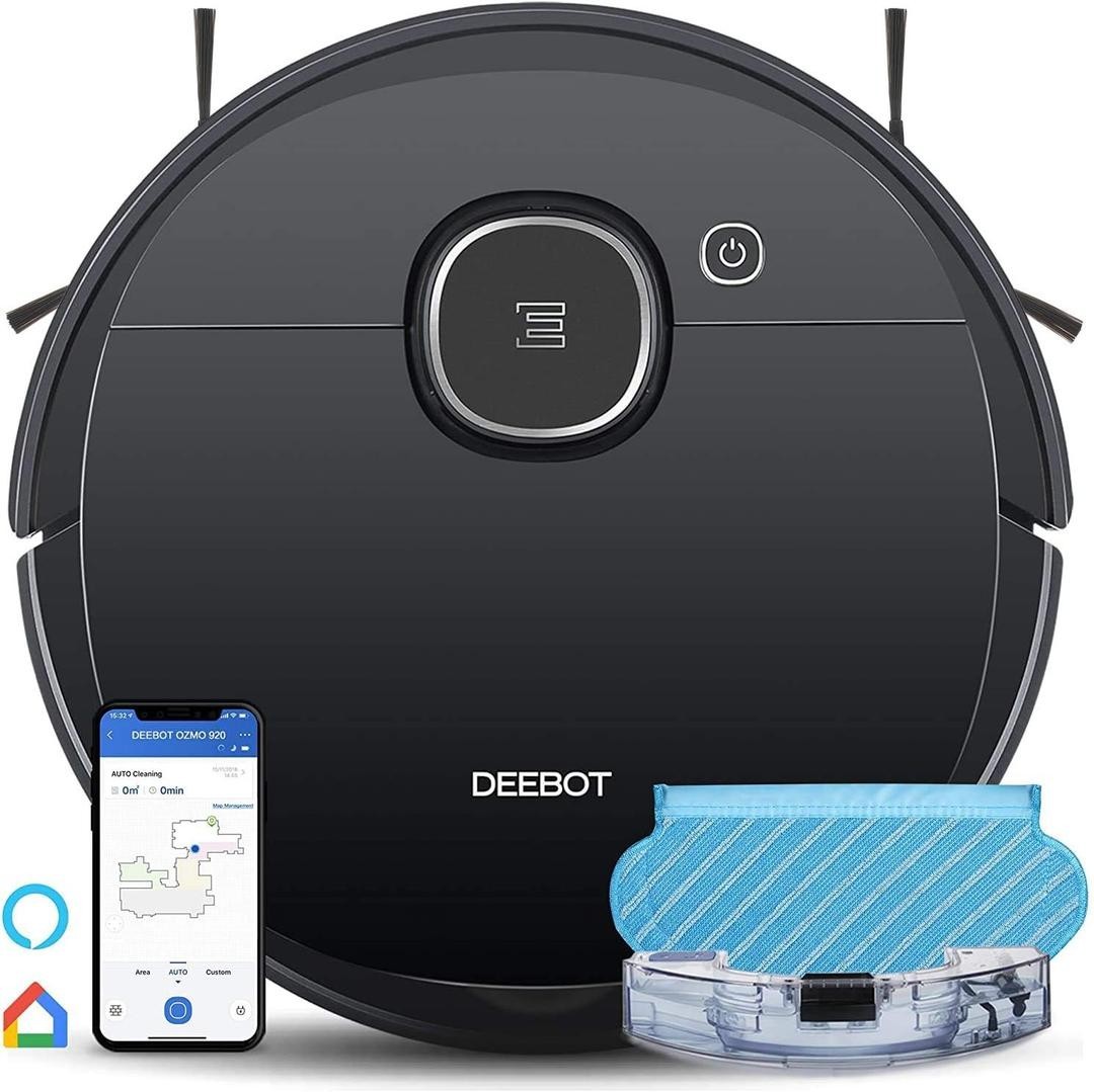 ECOVACS DEEBOT OZMO 920 Robot Vacuum Mop Laser Mapping Alexa Black