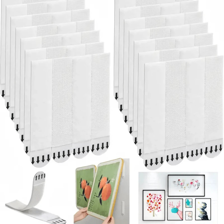 120Pcs Picture Hanging Strips Heavy Duty No Nails Damage Free Frame Mounting USA