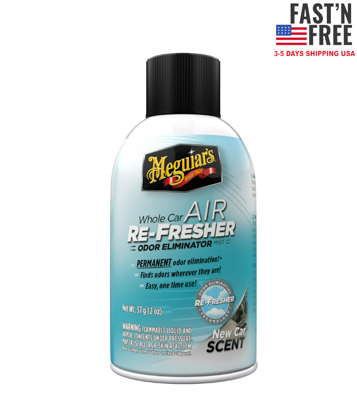 (2 pack) Meguiar’s Whole Car Air Re-Fresher Odor Eliminator Mist, G16402, 2 oz