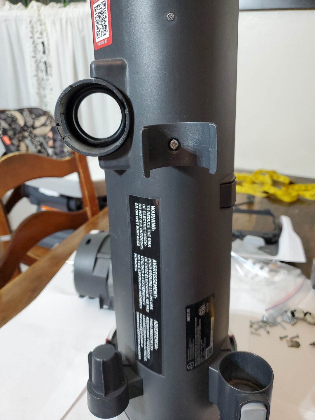 Hoover UH75110 Back Housing With Tool And Hose Holders With Cord Holder