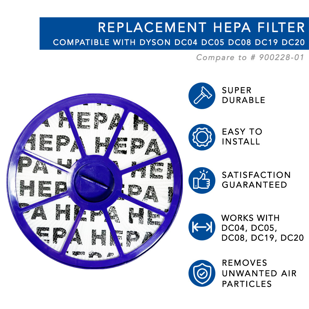MaximalPower HEPA Vacuum Filter for Dyson DC04 DC05 DC08 DC19 DC20 # 900228-01
