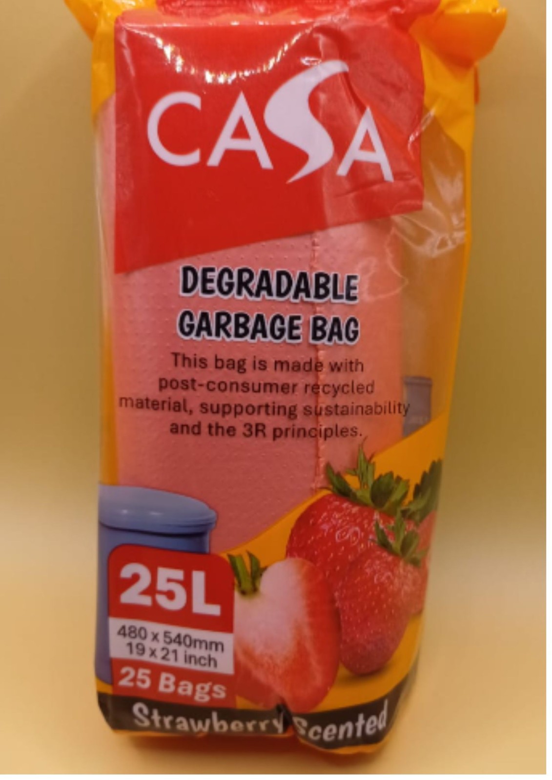 CASA SCENTED GARBAGE BAGS – 25 LITER (5 ROLLS, MIXED SCENTS)-FREE SHIPPING
