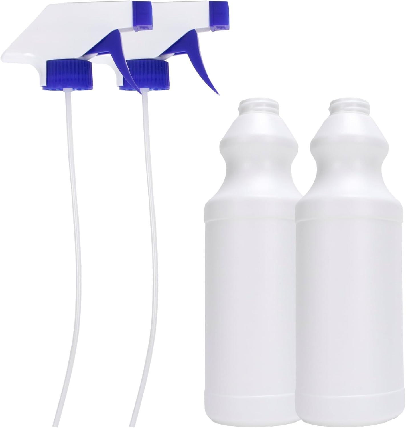 Spray Bottles (2 Pack, 16 Oz), Refillable Heavy Duty Spraying Bottle