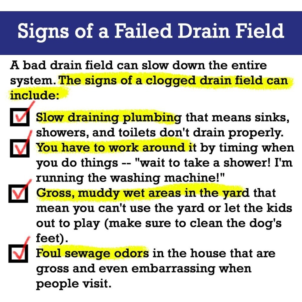 Drain Field Cleaner Tablets by Dr Pooper. Clears Septic Tanks and Drain Field…