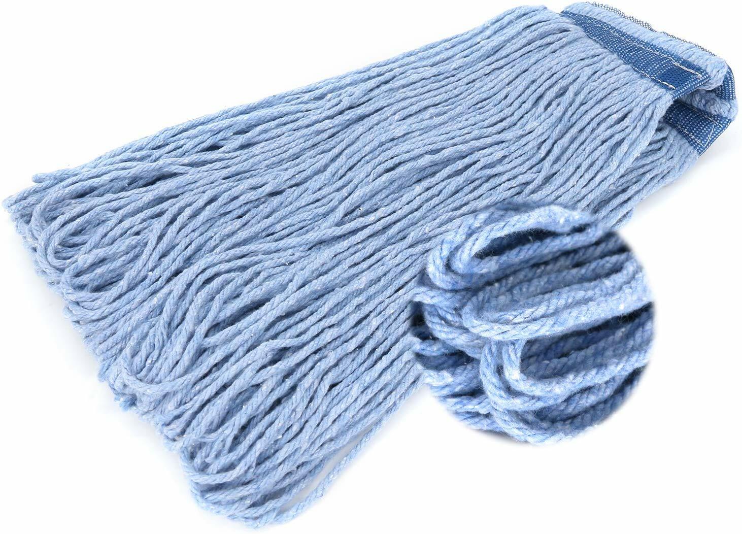 24 oz Cotton Heavy Duty Loop-End String Swinger Mop Head Replacement Easy Wring