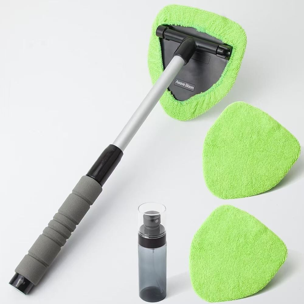 Windshield Cleaner Wand Microfiber Car Inside Window Cleaning Tool Anti Fog 2025