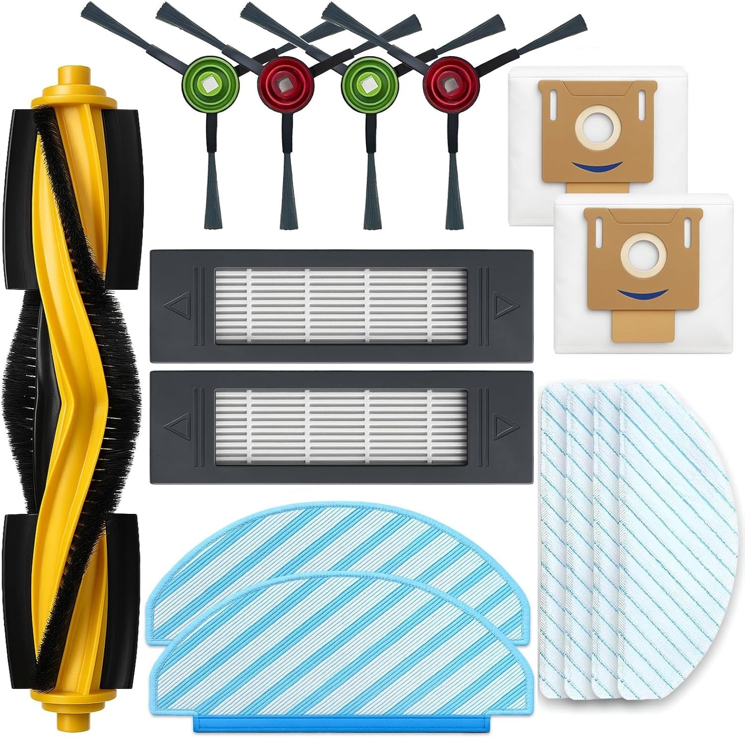DVX34 Accessories Kit for Yeedi Vac 2 Pro/Vac/Vac Max/Vac Station Robot Vacuum R