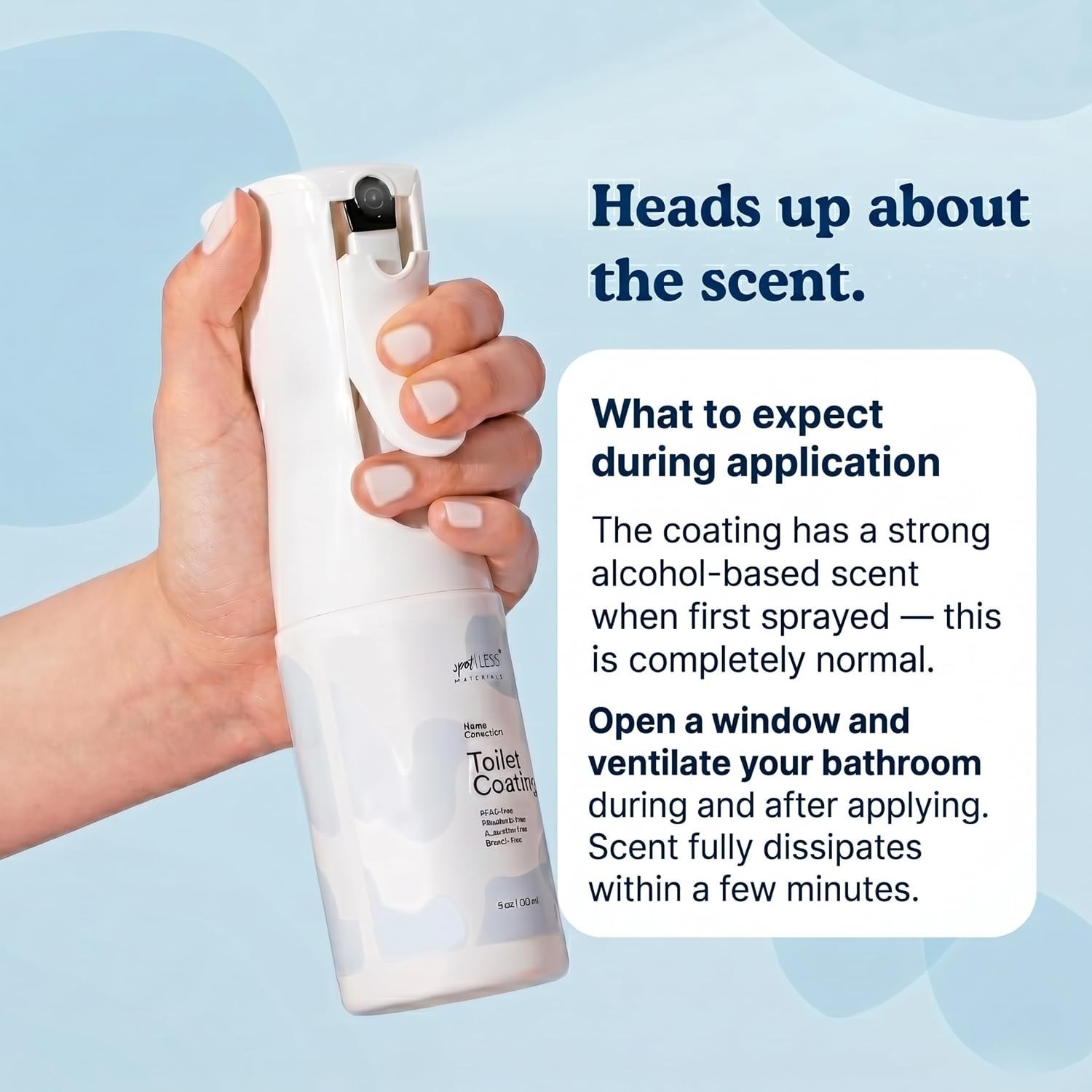 Toilet Coating Spray for Ceramic & Porcelain Bowls, Liquid Surface Coating De…